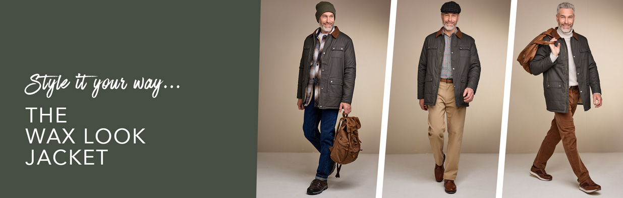 3 ways to wear the wax look jacket